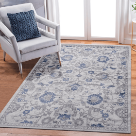 MARFI Collection 6X9 Blue / Silver / Oriental Area Rug
