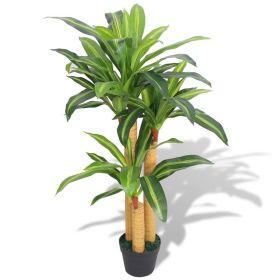 Artificial Plant Green and Yellow Plastic and Iron Wire Medium