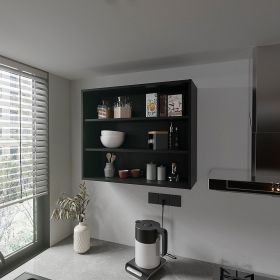 Floating Shelf Meeker, Kitchen, Black