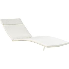 Two Salem Outdoor Lounge Chair Cushions, Lounge Chair Not Included. (Option: beige)